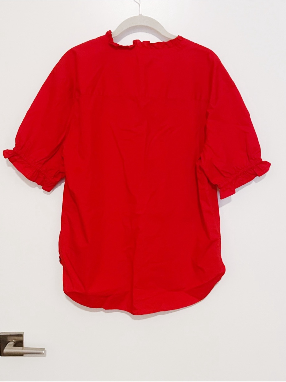 Talbots Fresh Poplin Ruffle Popover - Picture 4 of 4